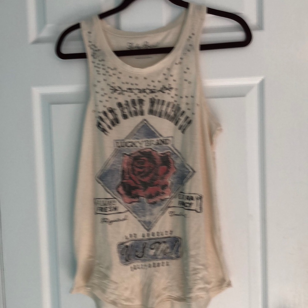Lucky Brand Size M Studded Tank Top